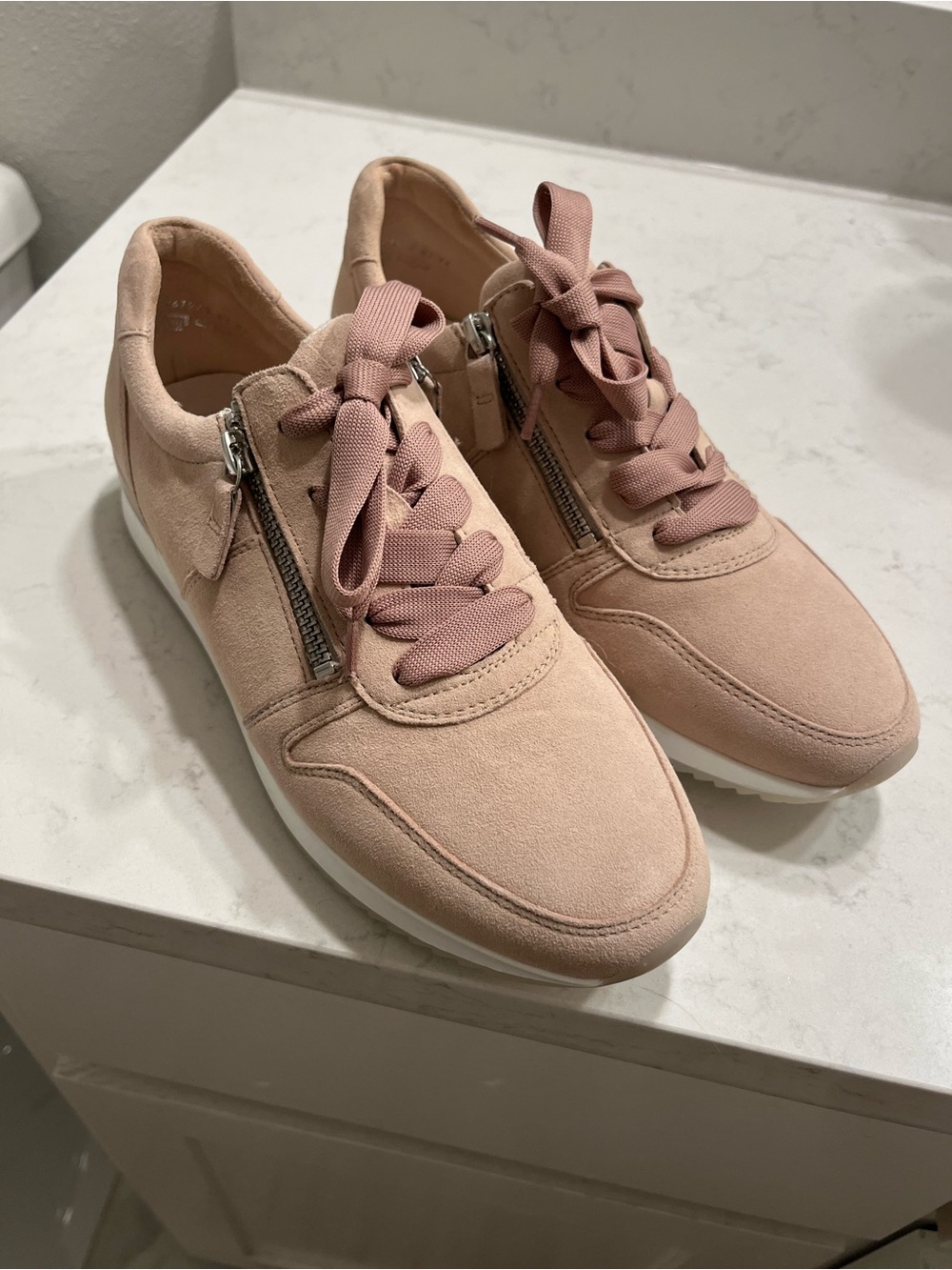 Gabor Women’s Sneakers in Light Pink and Cream